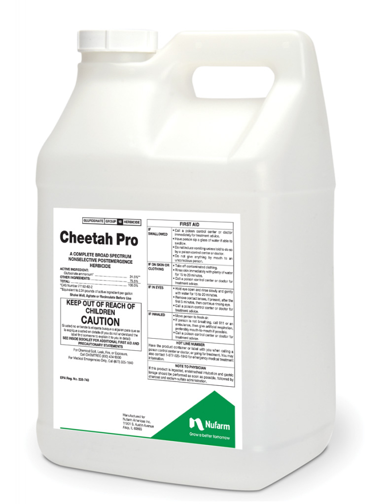 Cheetah Pro 1/2 Gallon Bottle - 4 per case - Herbicides